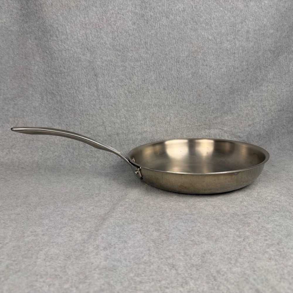 Viking Fry Pan Skillet 10in Silver 3-Ply 304 Stainless Steel Aluminum 40011-3010